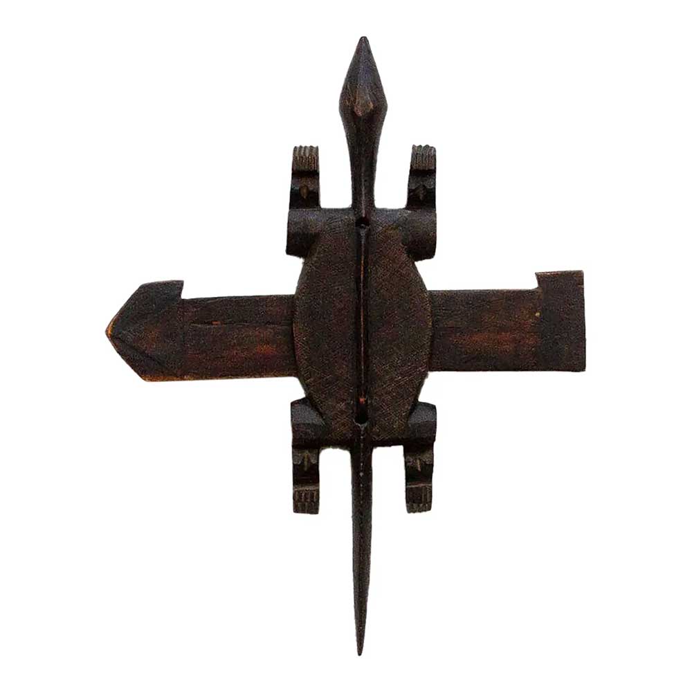 Finely Carved Bambara Lizard Guardian~P77717150
