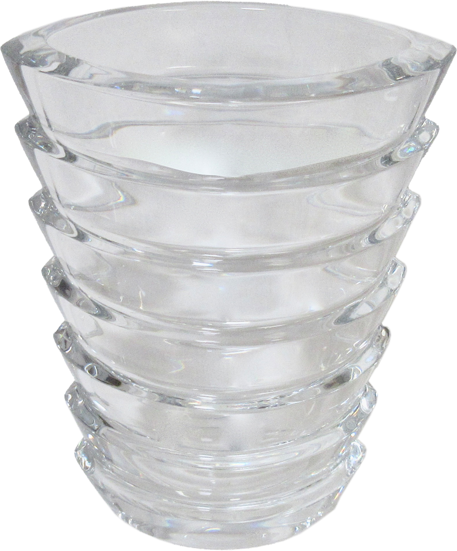 Baccarat French Art Deco Crystal Vase~P77623448