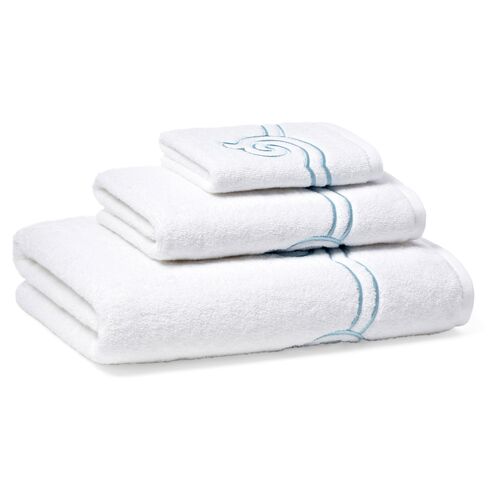 3-Pc Serenity Towel Set, Cadet Blue~P76068083