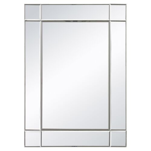 Blair Rectangular Wall Mirror, Mirrored~P76188883