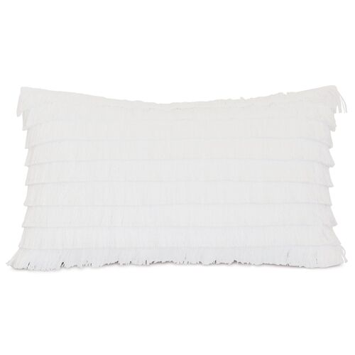 Faye Lumbar Outdoor Pillow, White~P77610105~P77610105