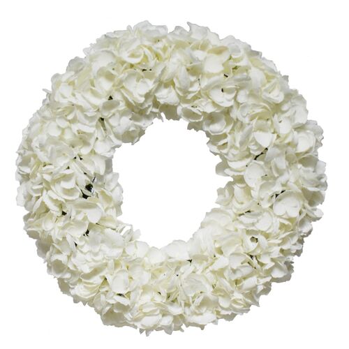 20" Hydrangea Wreath, Faux~P77388687