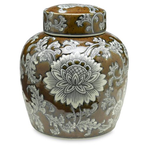 9" Florent Jar, Brown/Gray~P76889730