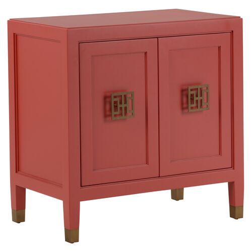 Jill Bedside Chest, Red