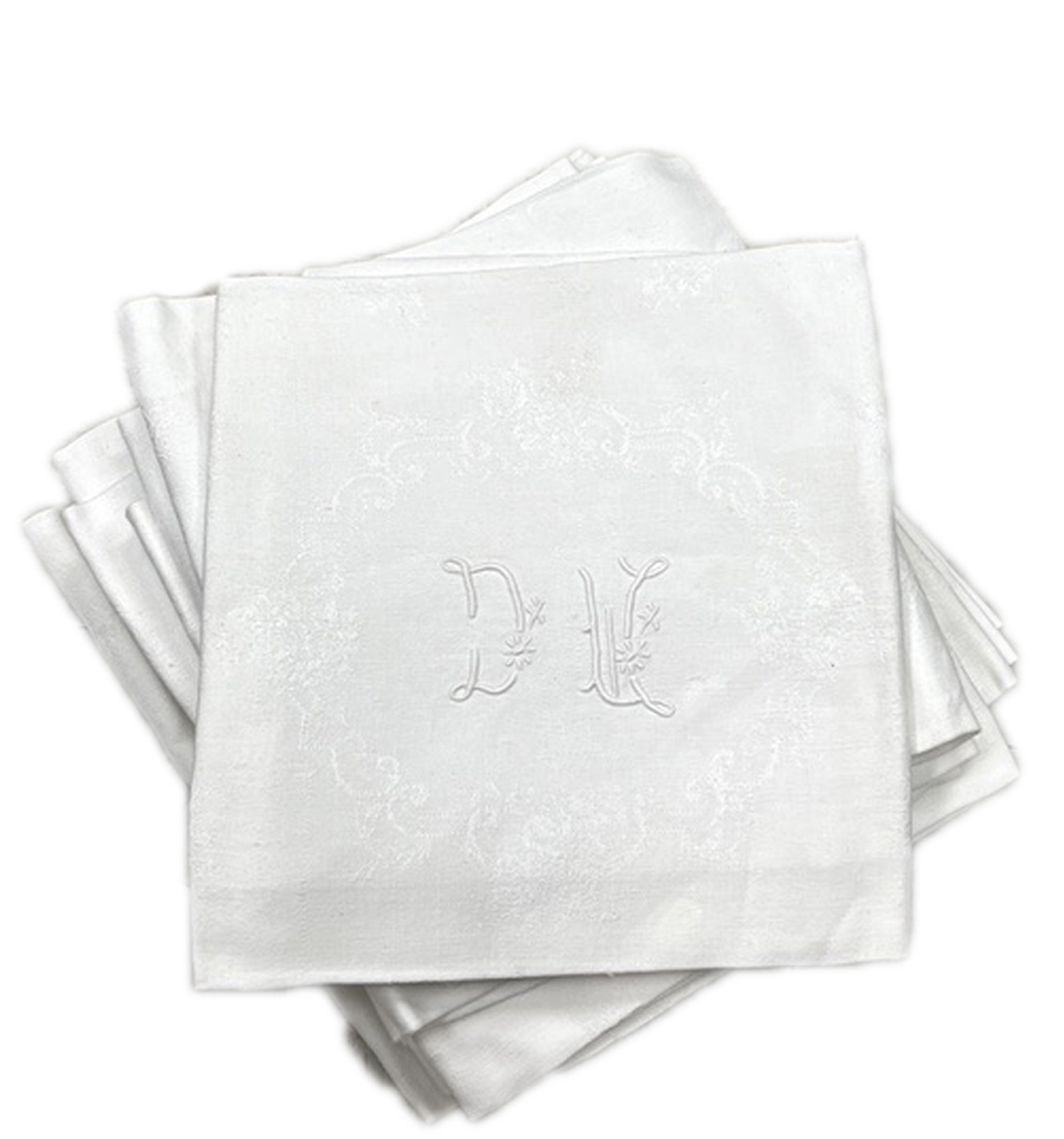 Antique French Dinner Napkins MG/DW S/12~P77661123