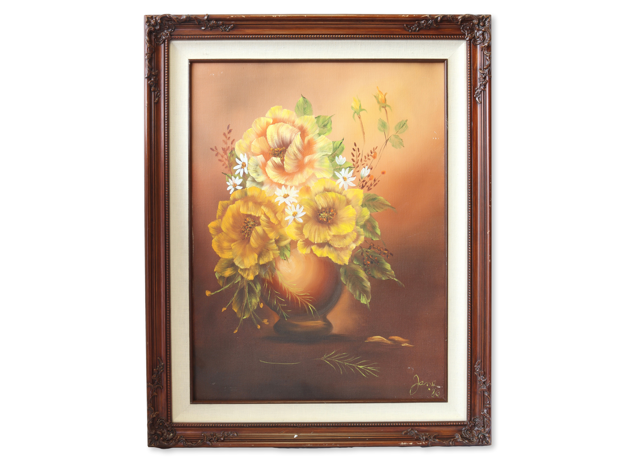 MIdcentury Floral Still Life Painting~P77698991