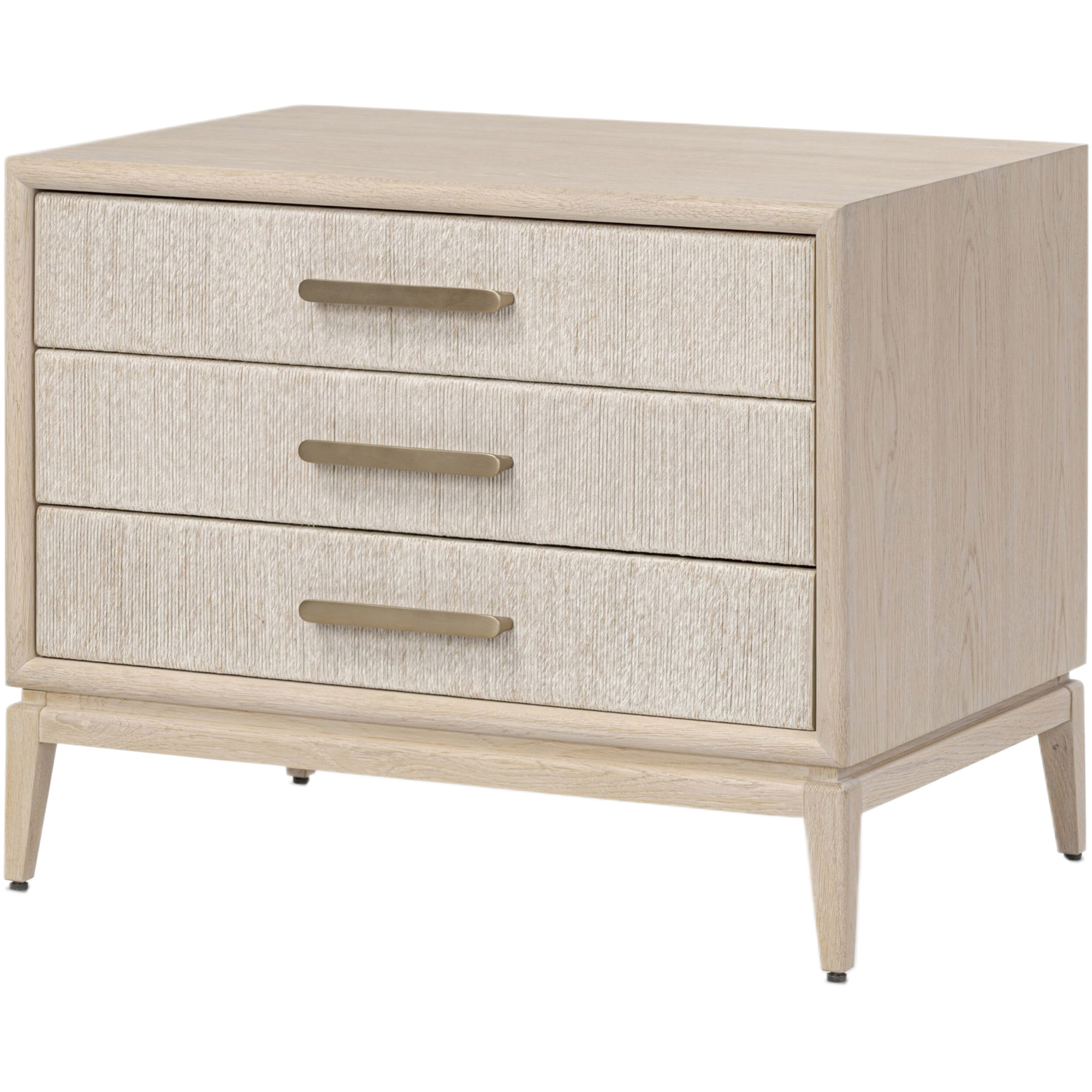 Tiv 3-Drawer Woven Paper Cord Nightstand Tiv 3-Drawer Woven Paper Cord Nightstand
