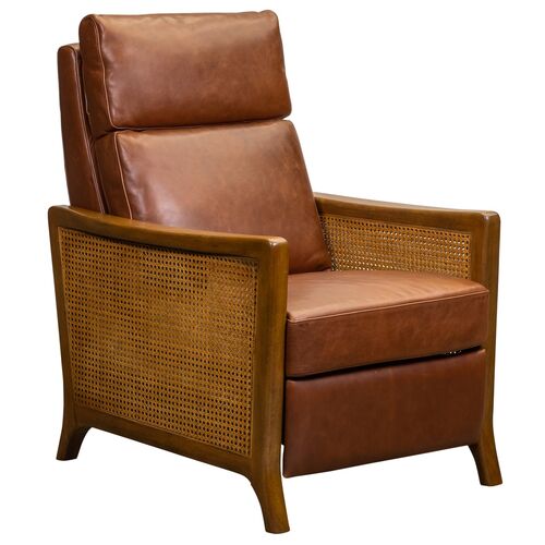 Davenport Leather Power Recliner