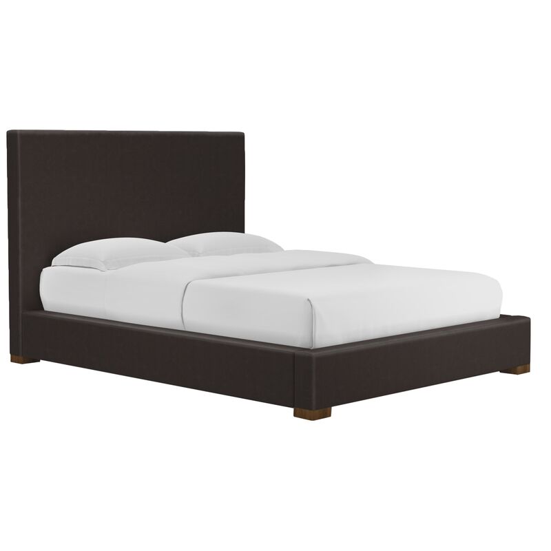 Sloan Panel Bed, Chocolate Leather