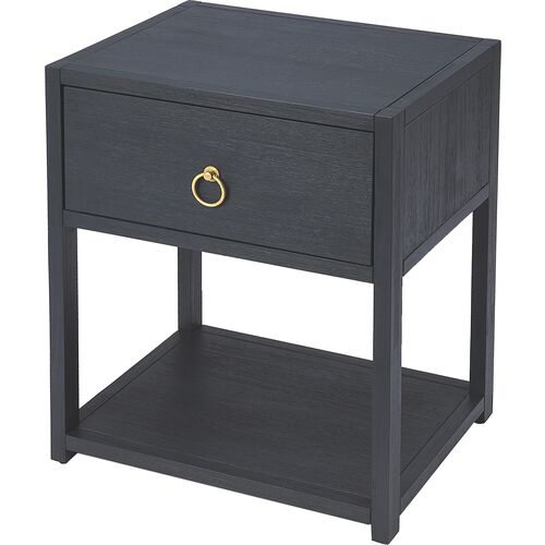 Sully 1-Drawer End Table, Navy~P111116682