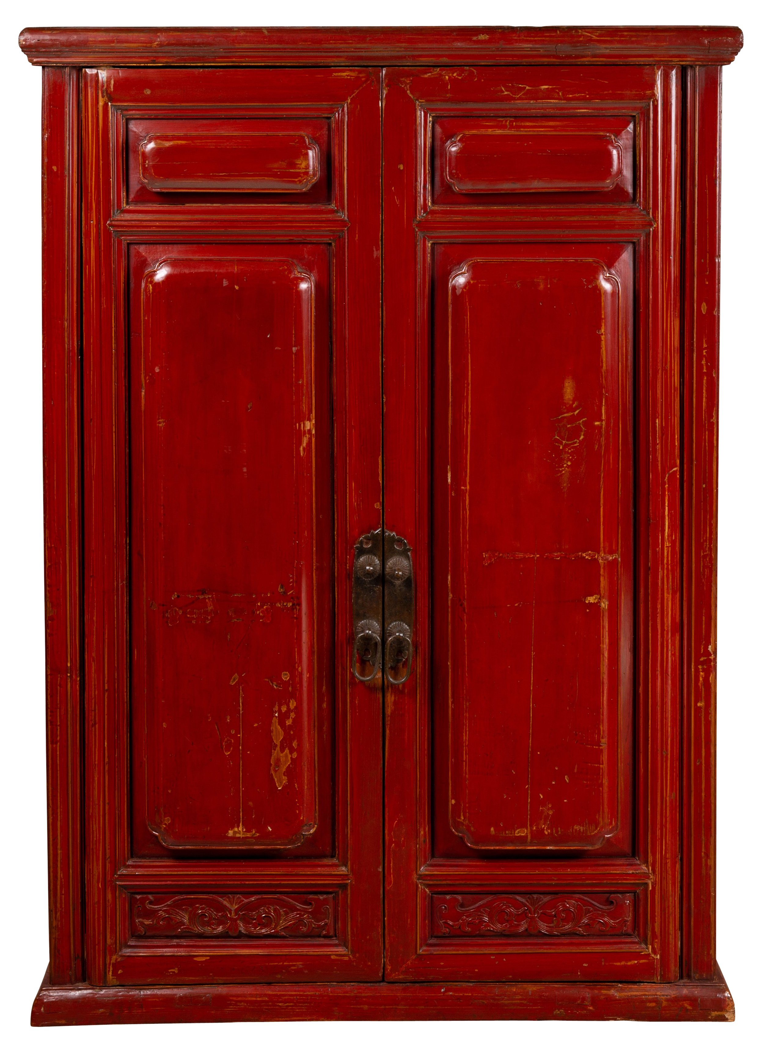 Chinese Red Cabinet with Gold Accents~P77555452