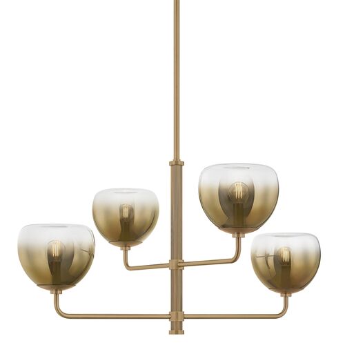 August Chandelier, Patina Brass August Chandelier, Patina Brass