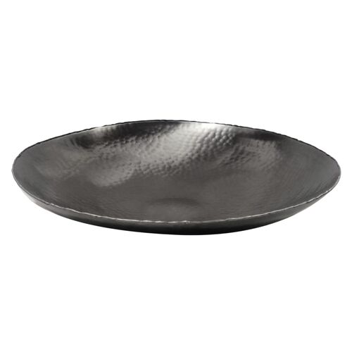 Cameron Hammered Serving Bowl, Gunmetal
