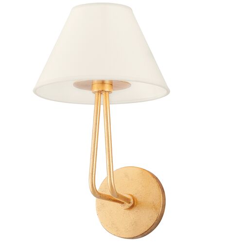 Ozias Wall Sconce, Vintage Gold Leaf