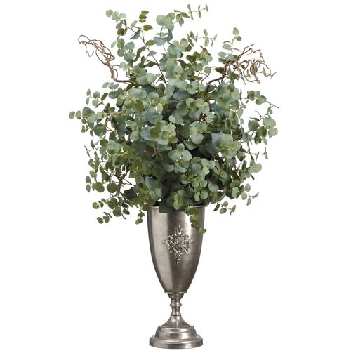 4' Eucalyptus in Urn, Faux