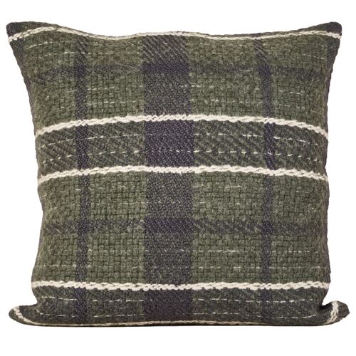 Wallen 20x20 Wool-Blend Woven Plaid Throw Pillow Wallen 20x20 Wool-Blend Woven Plaid Throw Pillow