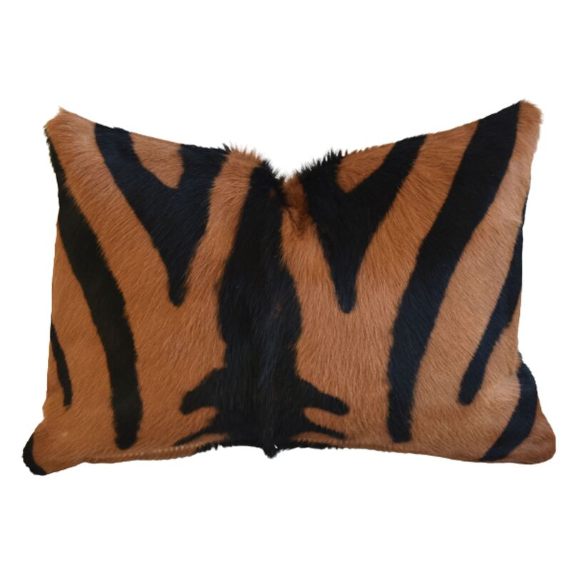 Brazilian Zebra Stripe Cowhide Pillow
