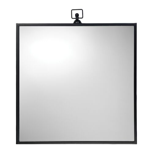 Vince Beveled Wall Mirror, Black~P77620120