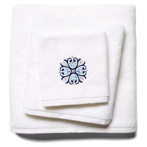 3-Pc Bogota Towel Set, Blue~P77303588