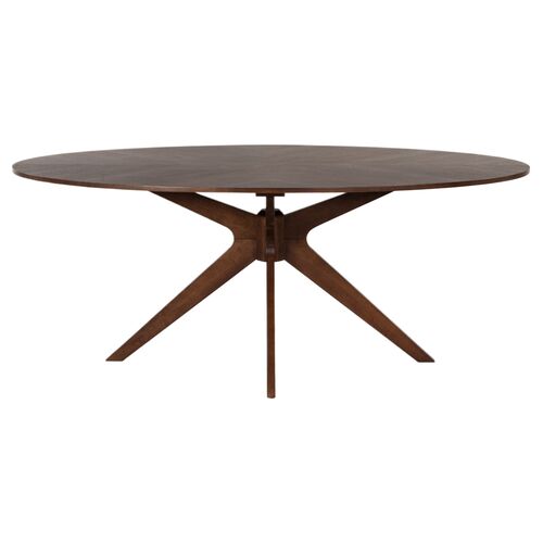 Rivyn Oval Dining Table, Walnut