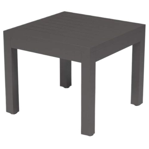 Evandor Outdoor Aluminum End Table, Graphite