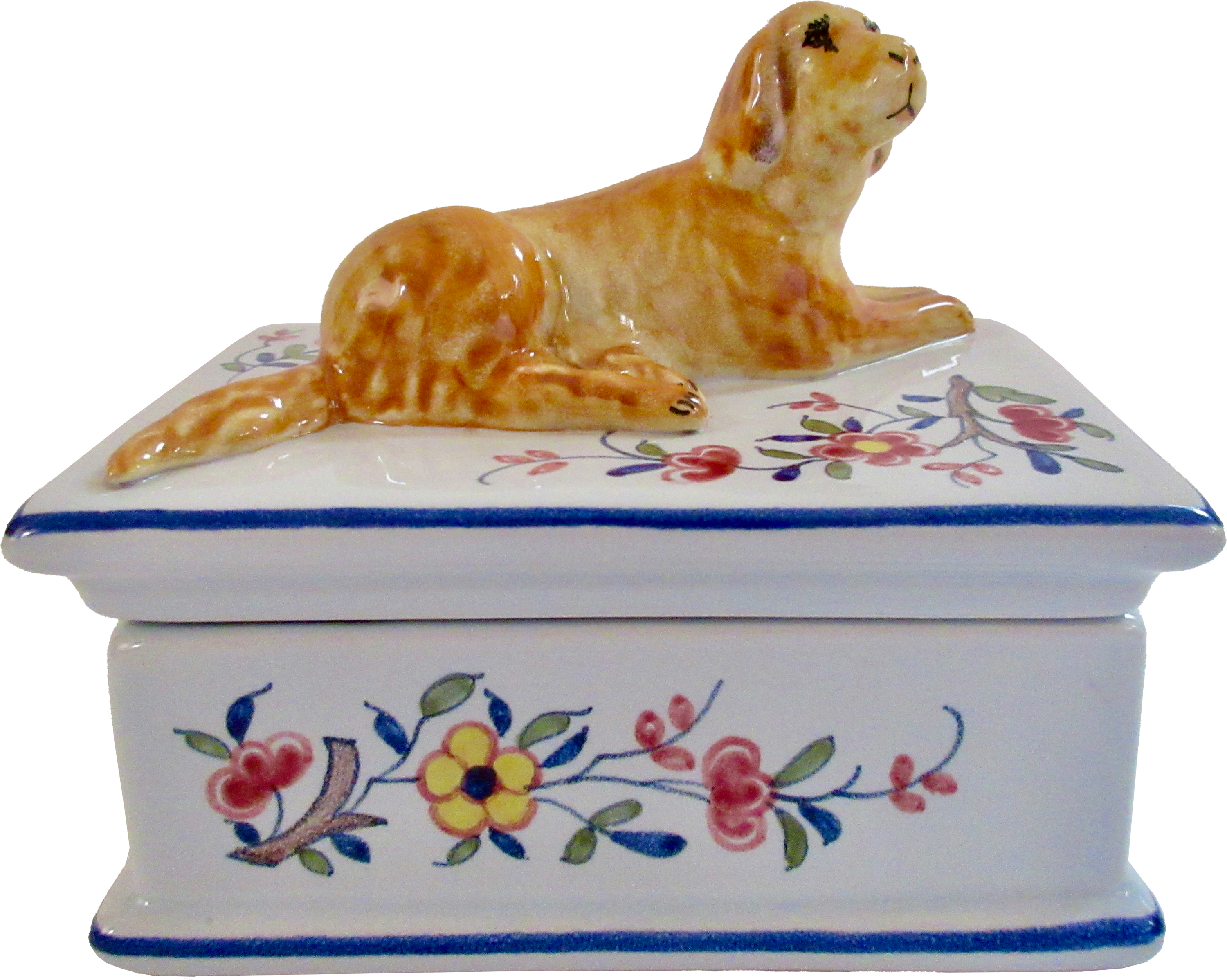 Tiffany & Co. French Faience Dog Box~P77662482