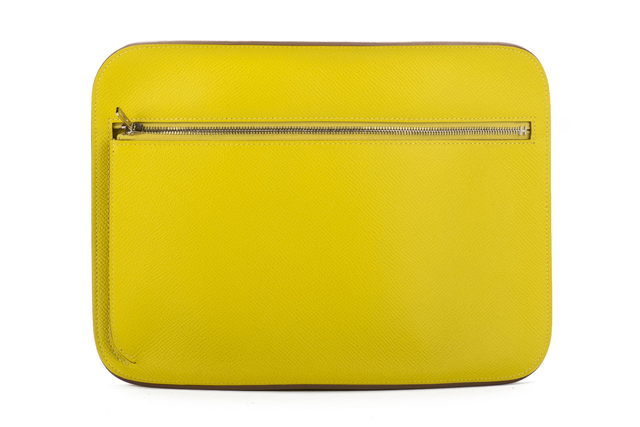 Hermès Lemon Yellow Epsom Clutch~P77602478