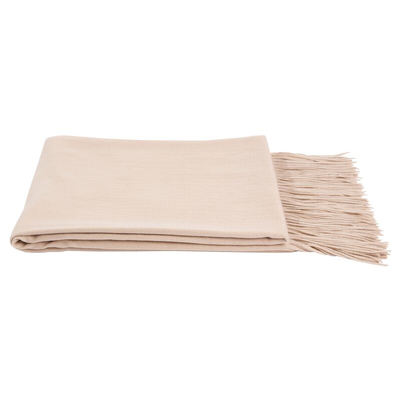 Solid Cashmere Throw, Eco