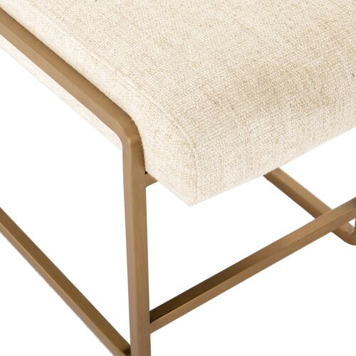 Tamera Bench, Cream Linen~P77575384