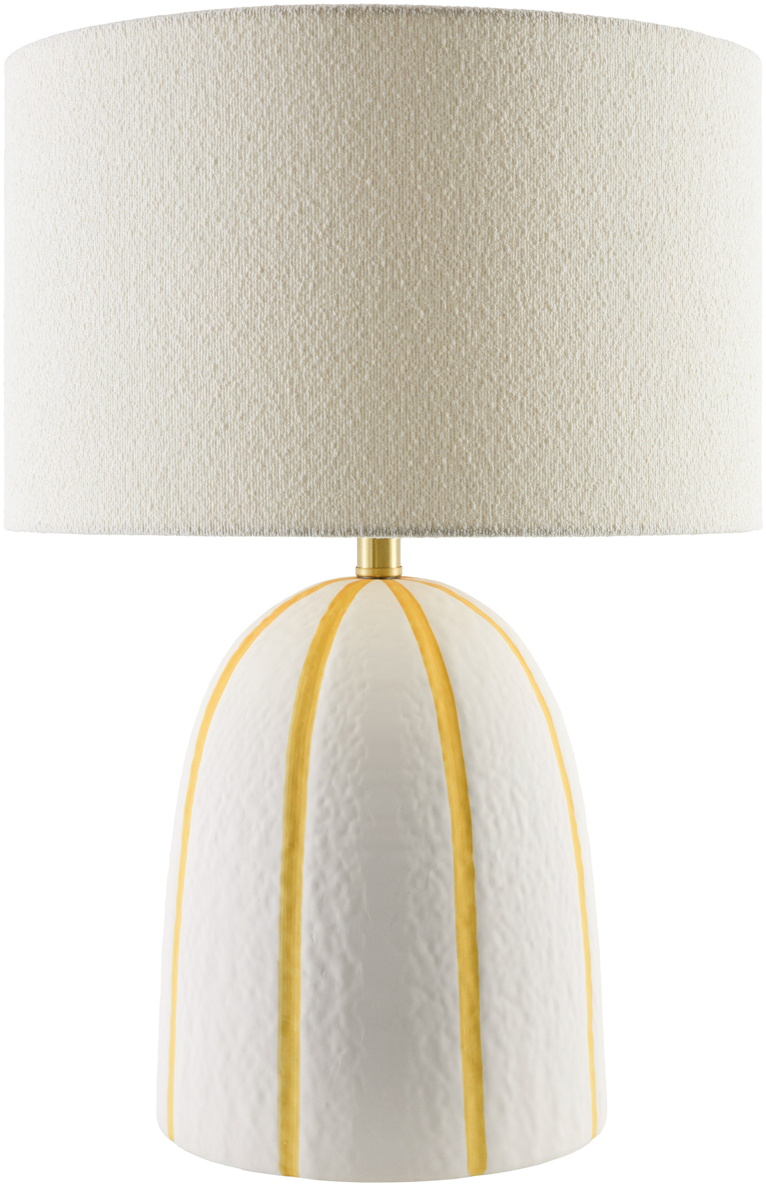 S/2 Roeden Stripe Cylinder Base Table Lamps, Clear/Gold | One