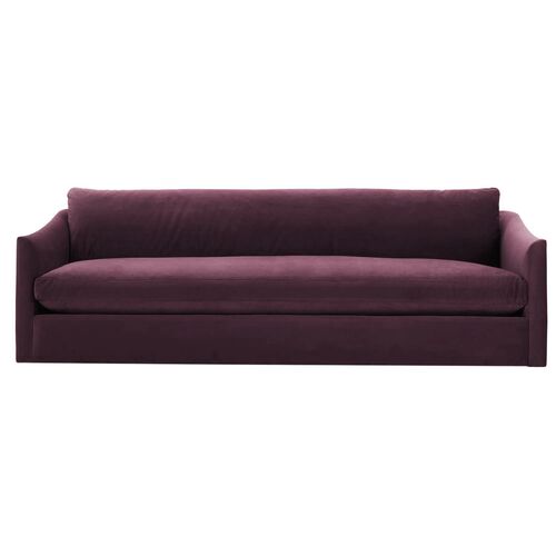 Winslow Velvet Bench-Seat Sofa