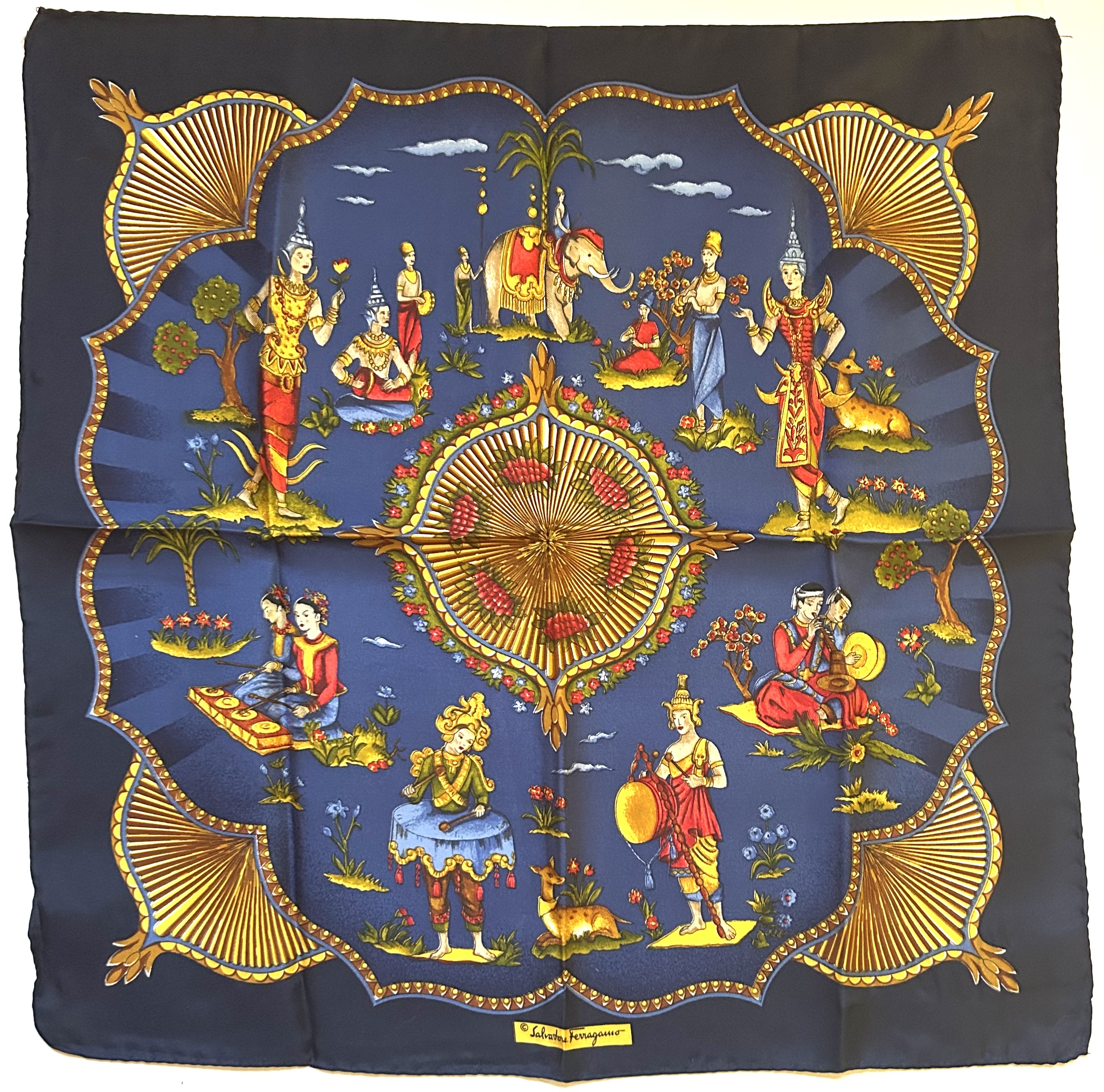 Ferragamo Italian Silk Pochette Scarf~P77719855