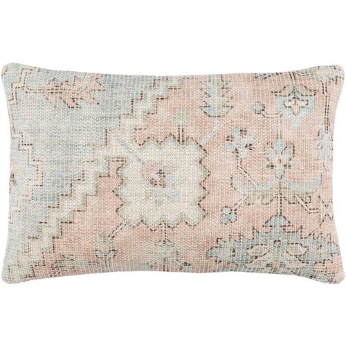 Drew 14x22 Lumbar Pillow, Cream/Pink~P77636035