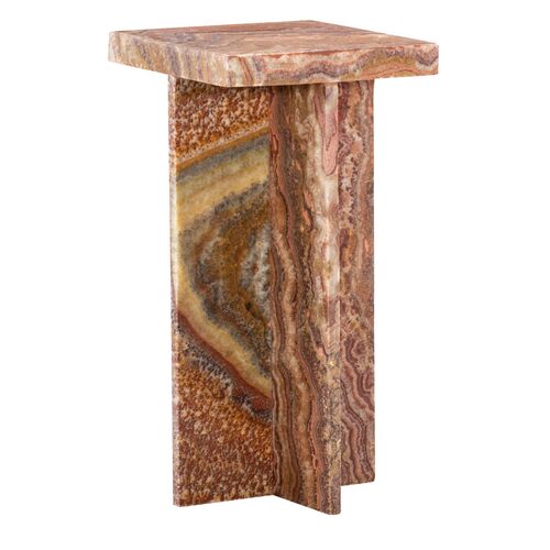 Melange Denys Spot Table, Red Marble Onix Melange Denys Spot Table, Red Marble Onix