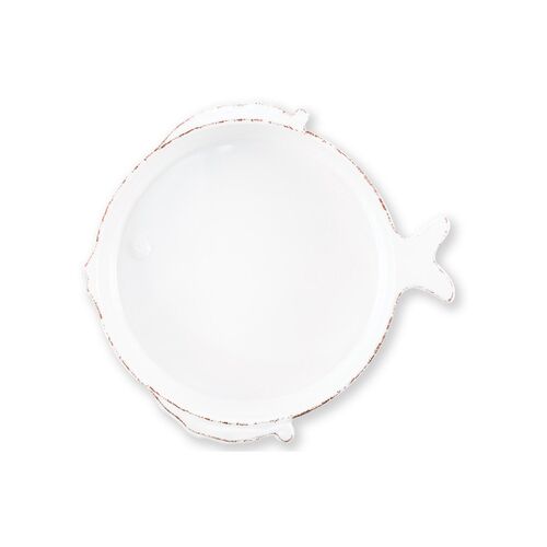Lastra Fish Medium Melamine Serving Bowl, White~P77532743