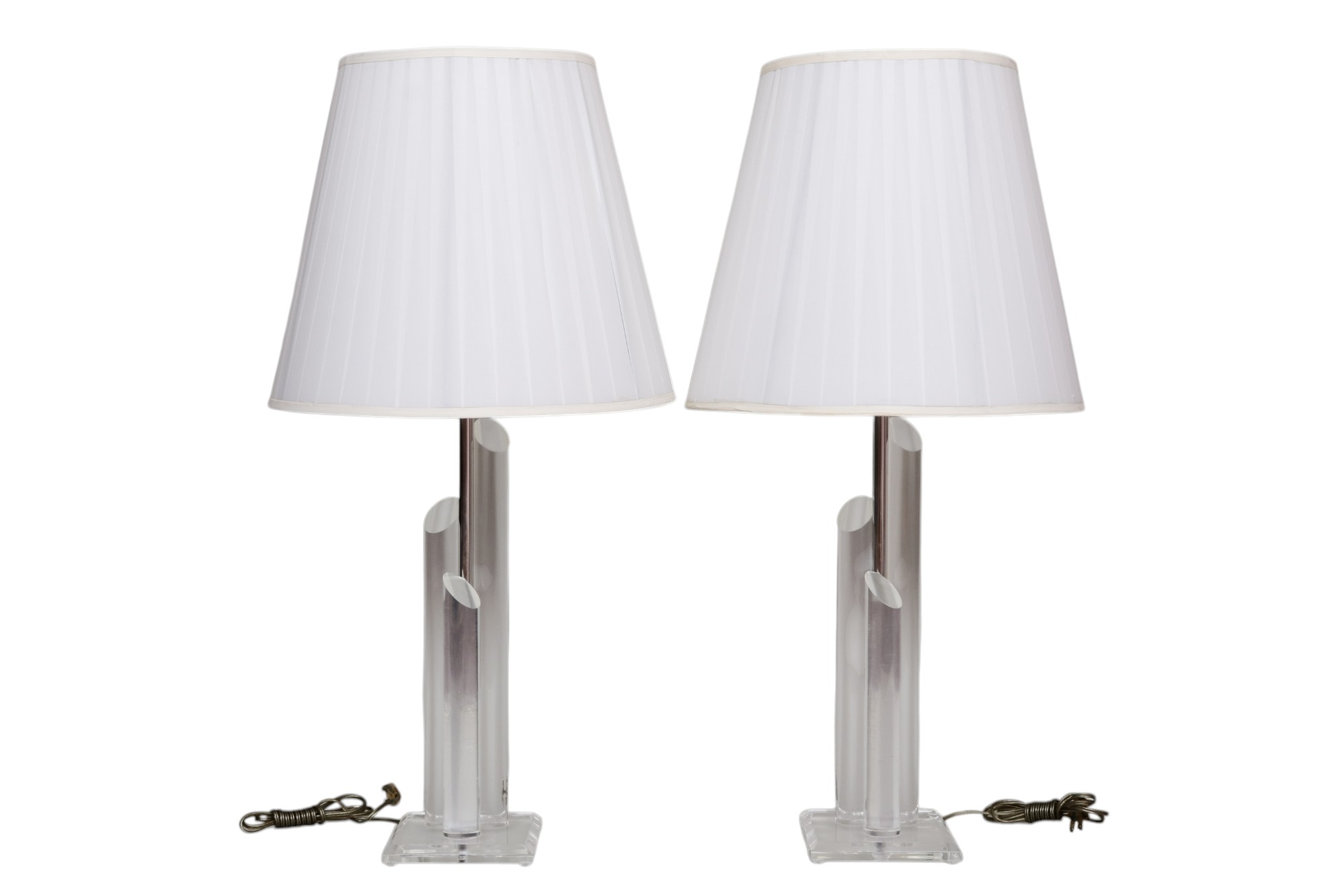 Mid Century Modern Lucite Table Lamps~P77746750