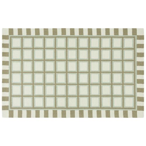 Benni Hand Tufted Rug, Green Benni Hand Tufted Rug, Green