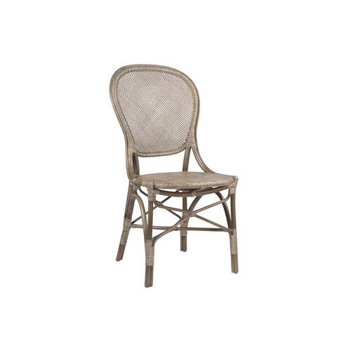 Rossini Rattan Side Chair, Gray~P77592374