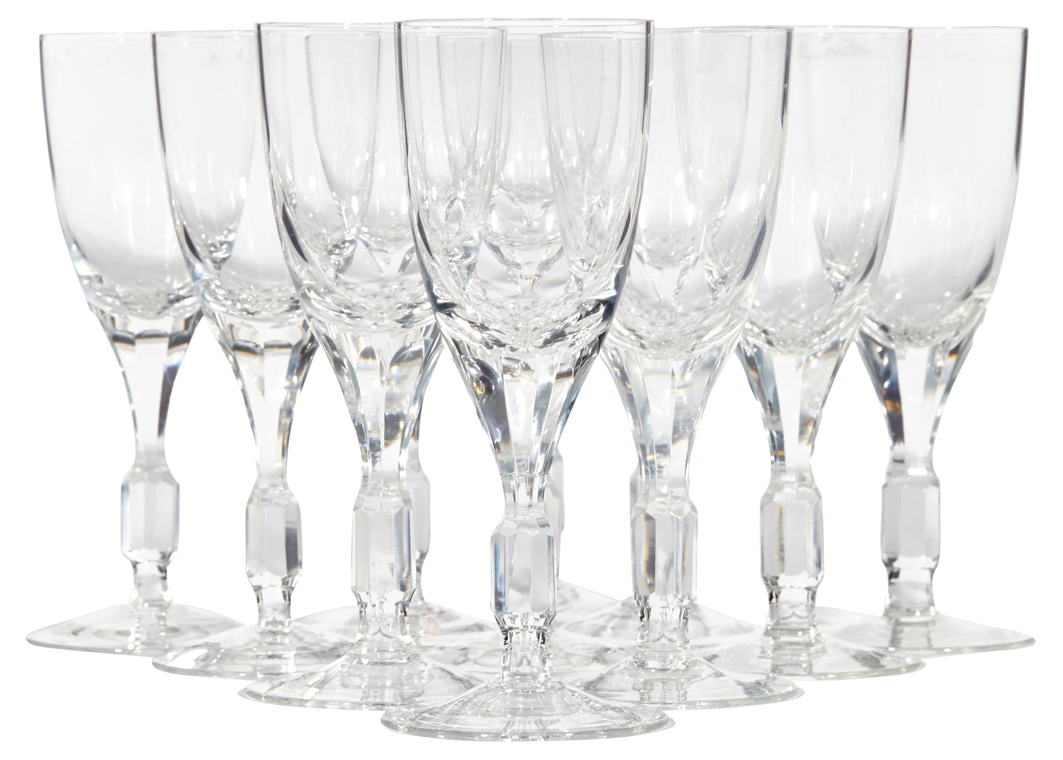1960s Crystal Glass Wine Stems, S/11~P77526961