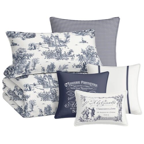 Enclos Toile 8-Piece Duvet Cover Set Enclos Toile 8-Piece Duvet Cover Set