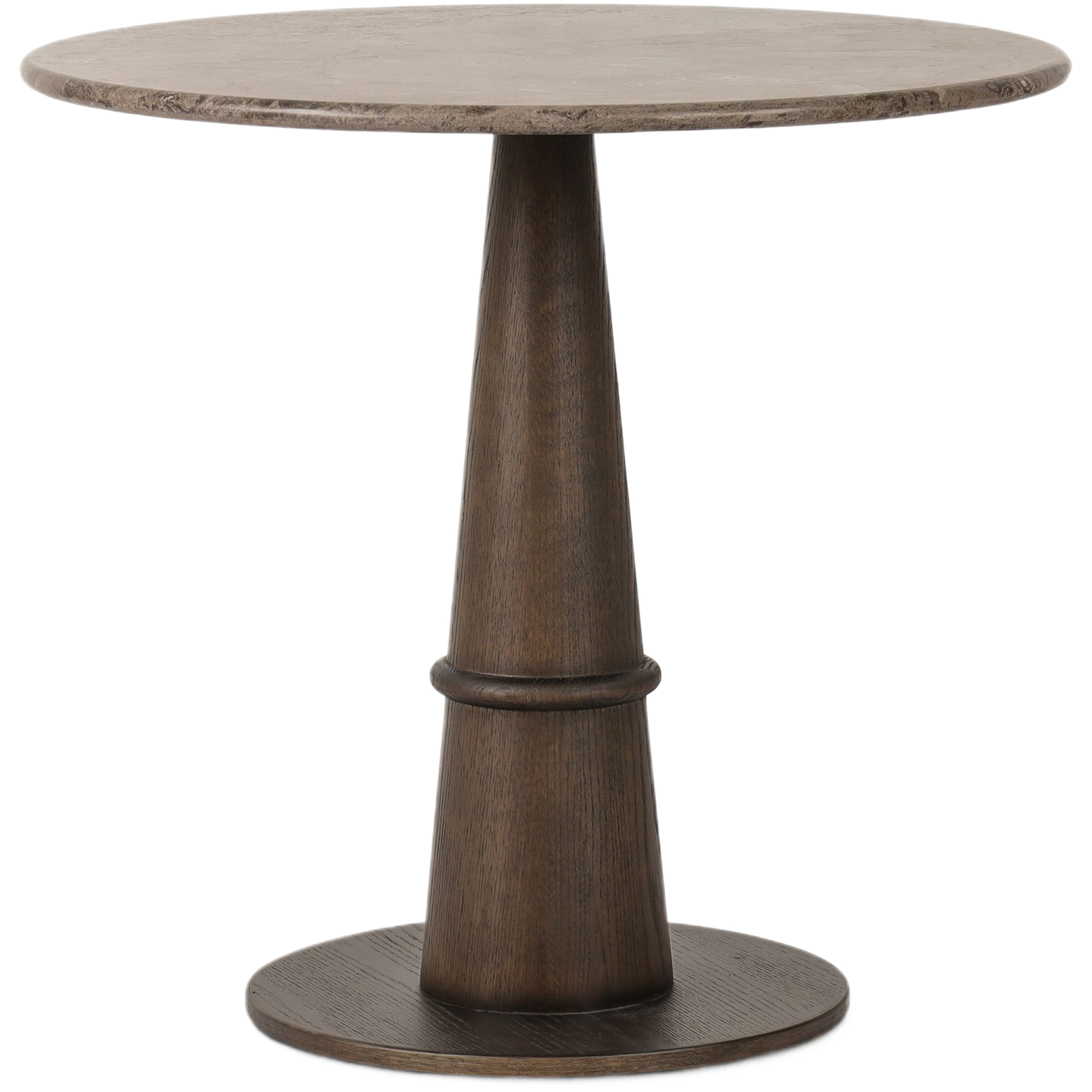 Orion Bistro Table, Warm Grey Marble