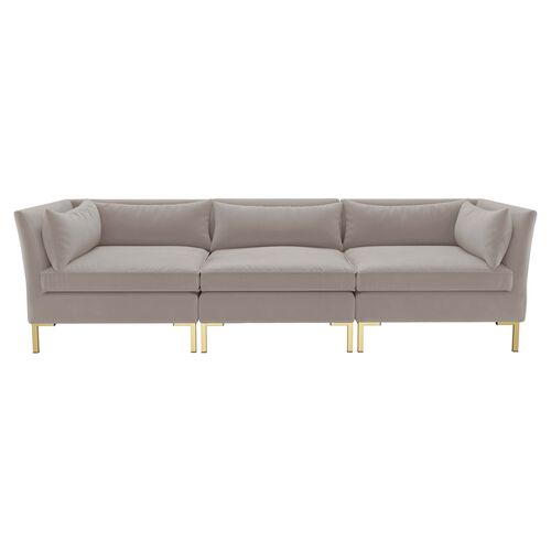 Marceau Velvet Modular Sofa~P77502496