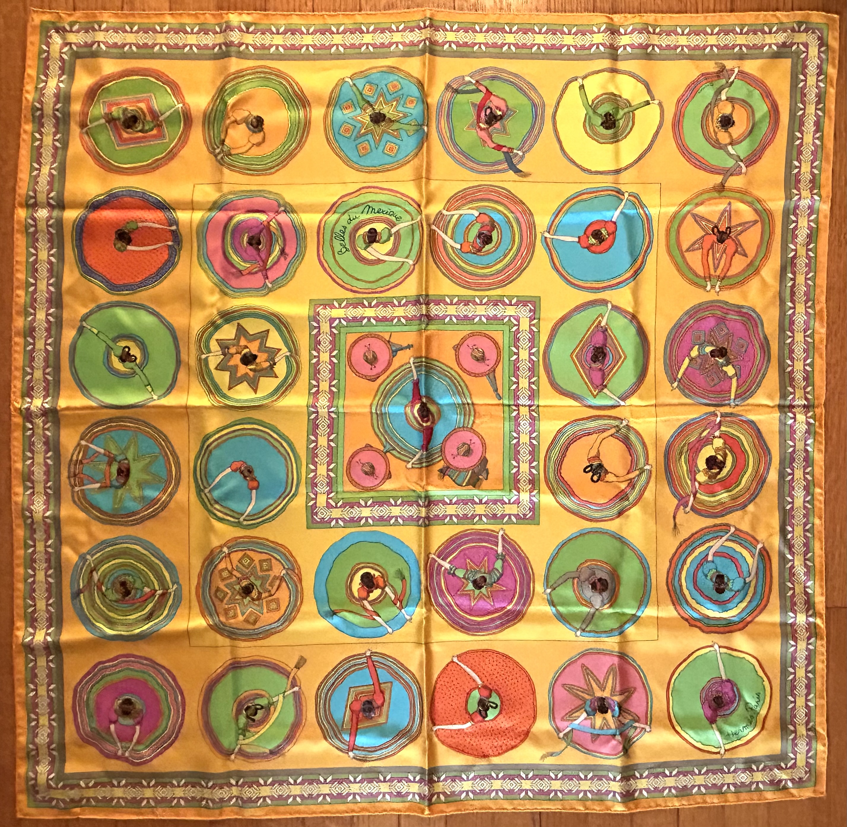 Hermès Belles du Mexique Scarf in Box~P77746761