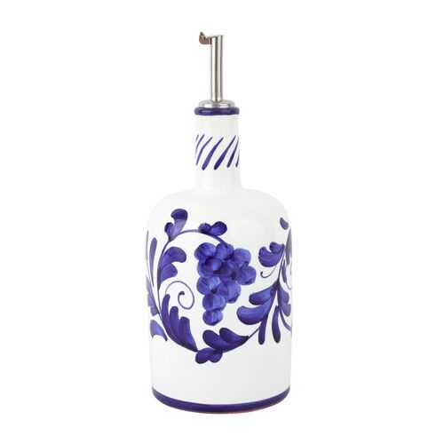Arezzo Olive Oil Bottle, Cobalt