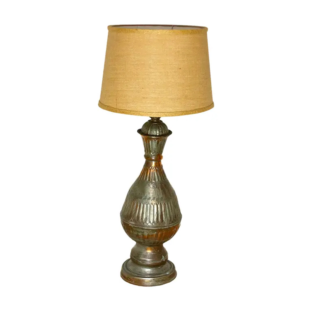 Timeworn Antique Copper Lamp~P77718656