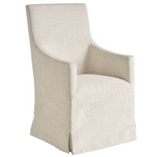 Kyna Slip Cover Dining Chair, Asbury Oyster