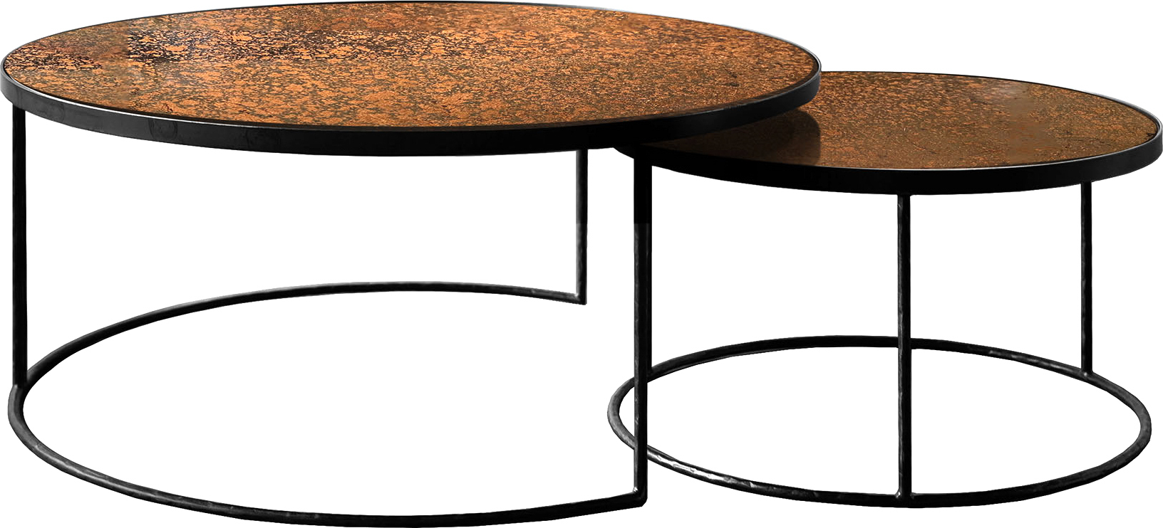 Bronze Copper Nesting Coffee Table One Kings Lane