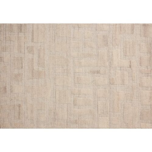 Lomara Hand Tufted Wool Rug, Ivory/Natural Lomara Hand Tufted Wool Rug, Ivory/Natural