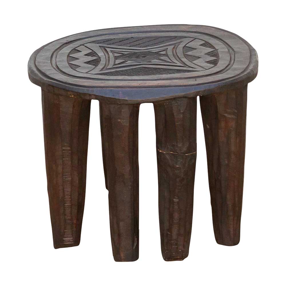 Primitive African Oval Nupe Stool~P77708589