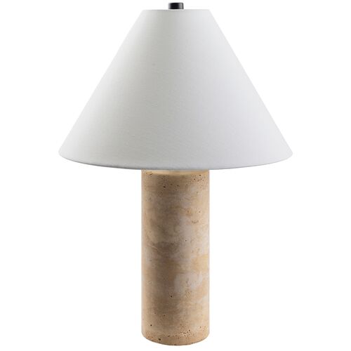 Neo Table Lamp, Natural Travertine